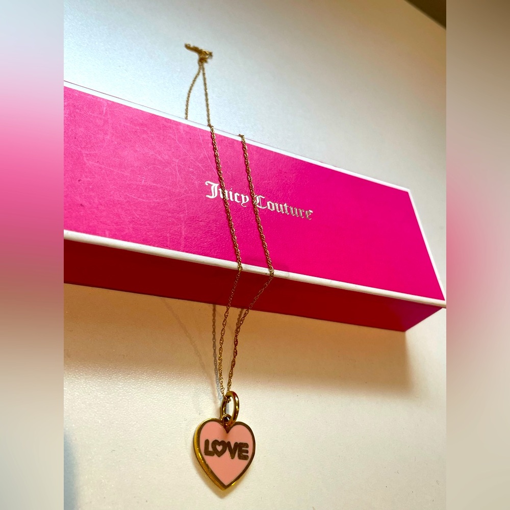 Juicy Couture Heart Shaped Love Necklace